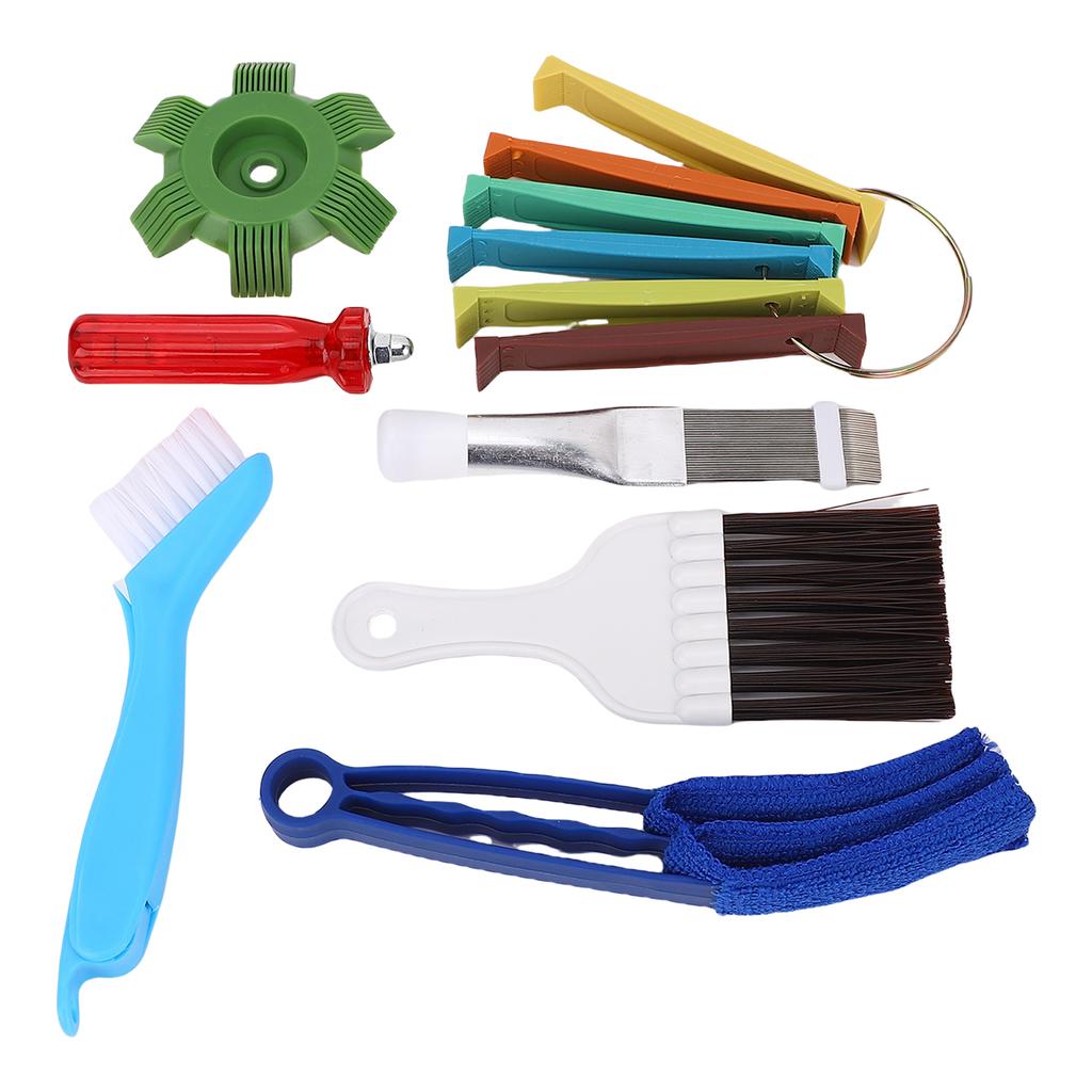 Klimaanlagen Lamellenreiniger Set Conditioner Lamellenkamm Glätter HLK Spulenreinigungsbürste AC