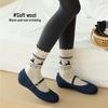 Women's Warm Wool & Cashmere Deer Socks - Cozy Autumn/Winter Plush Christmas Socks