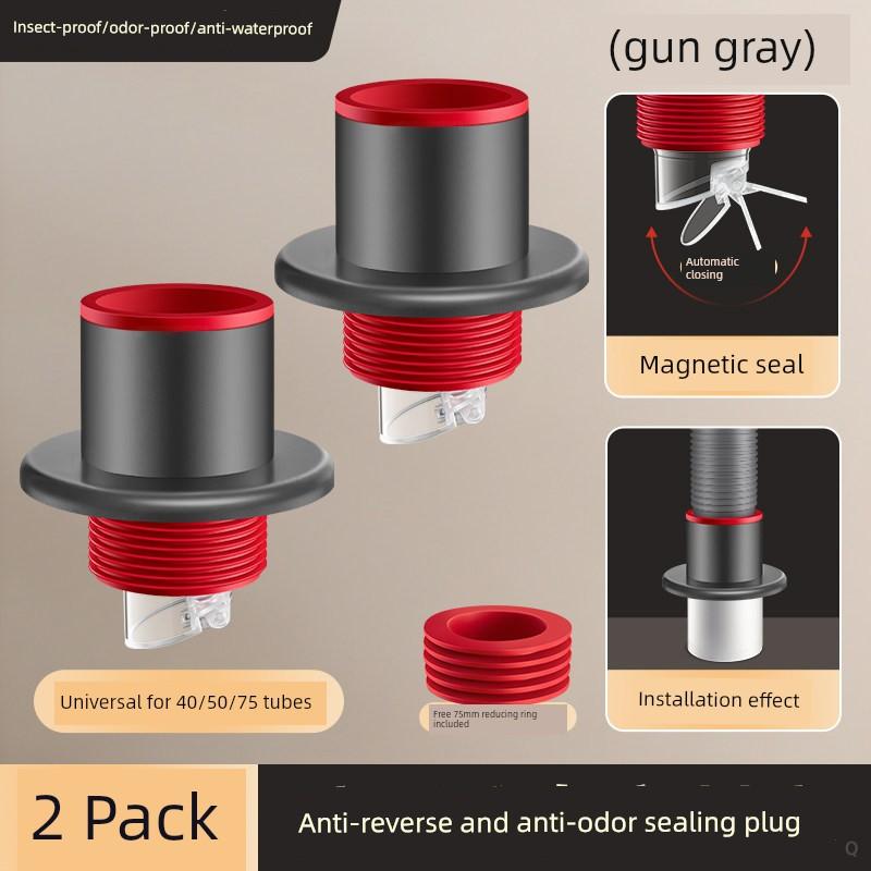 Kitchen Drain Pipe Three-Way Connector, Sink Five-Way Connector, Water Purifier Drainage Pipe, Anti-Odor Diverter