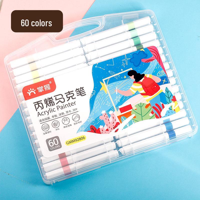 Master Soft Tip Acrylic Markers & Layerable Color Pencils with Art Brushes for Kids