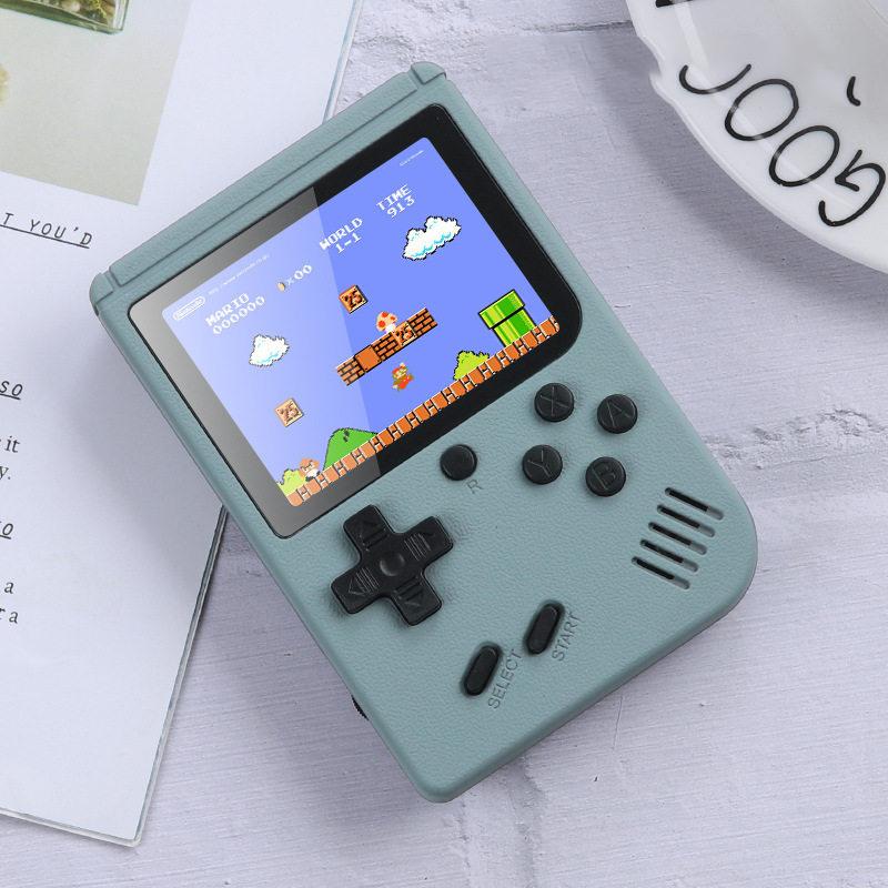 Console Portatile Mini Portatile per Videogiochi 8 Bit Schermo LCD a Colori da 3,0 Pollici Giocatore di Giochi a Colori per Bambini Integrato 500 Giochi Versione per Due Giocatori
