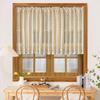 WINYY Rustic Crochet Curtain Valance for Living Room Vintage Lace Curtains for Kitchen Window Boho Curtain Tiers for Cafe Window Rod Pocket Hollow