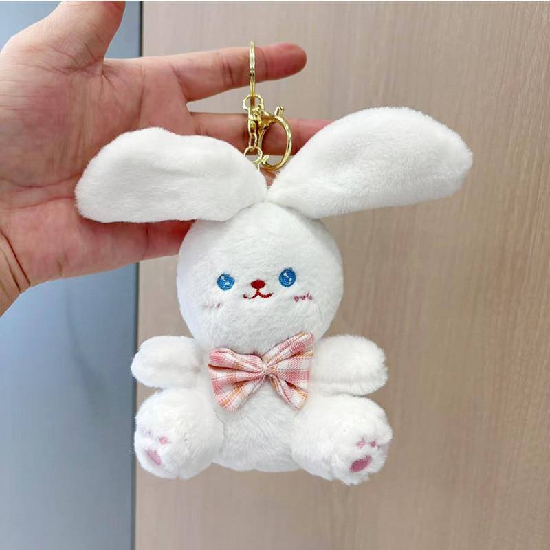 Plush Cute Toy Bear Adorable Stuffed Bunny Doll For Girls Birthday Gifts And Backpack Charm
