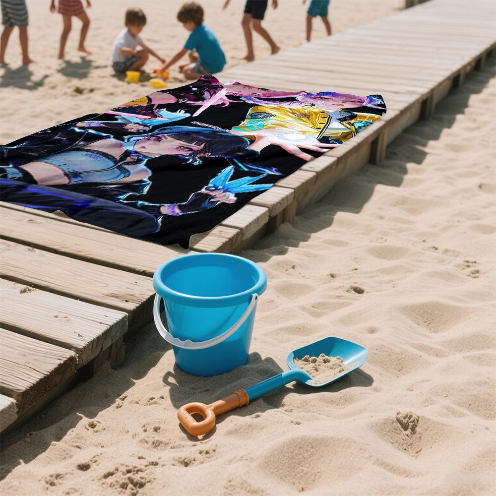 KPop D-Demon HH-Hunters Quick Drying Bath Towel Microfiber beach towel light weight swimming camping yoga beach out