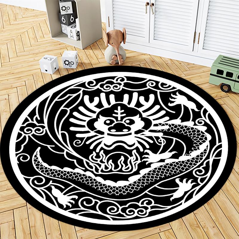 Living Room Round Carpet Door Mat Living Room Bedroom Carpet Bathroom Bathroom Non-slip Door Mat
