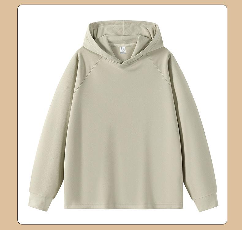 Unisex Long Sleeve Hoodie with Custom Logo – Double-Sided Fleece, Skin-Friendly Pullover Jacket for Couples