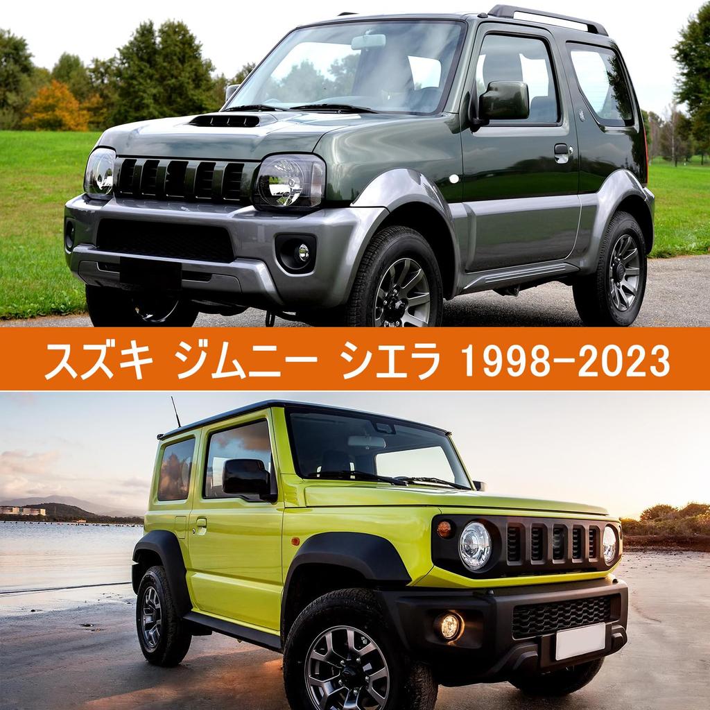 Tusamika Car Cover for Suzuki Jimny Sierra Thick and Yellow Sand Includes Elastic Windproof Suitable for All Quality Silver
