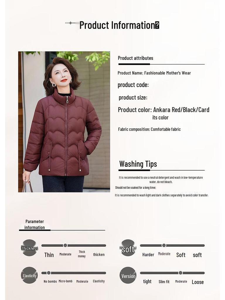Ronghua 2025 Women's Padded Winter Jacket