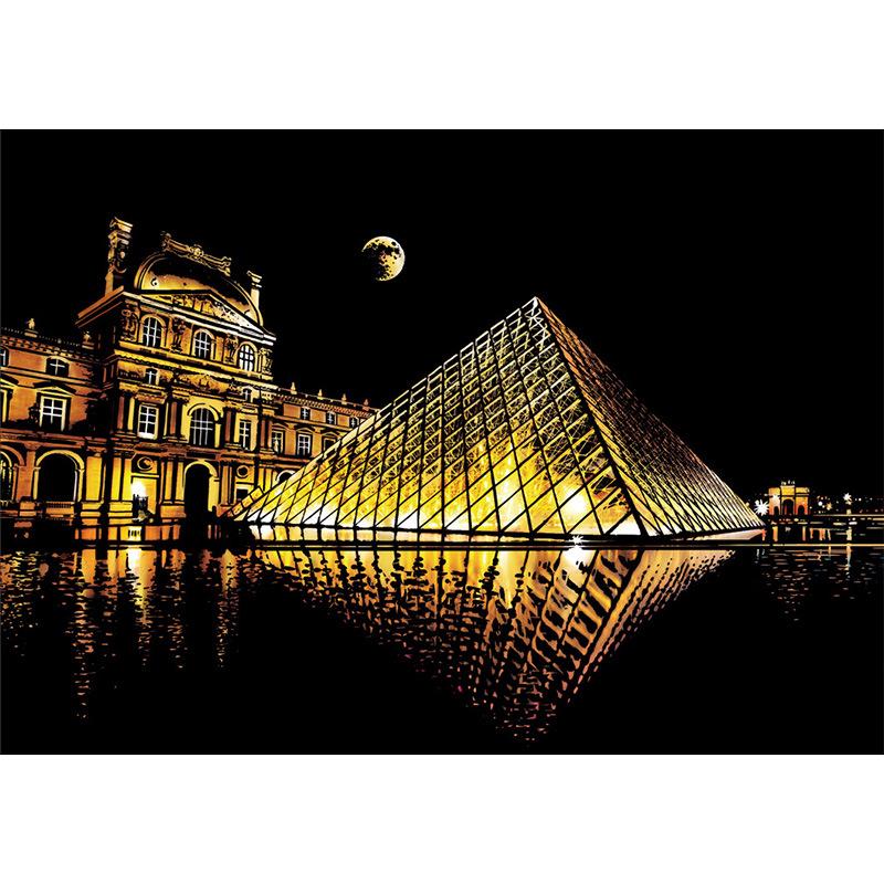YUELU Colorful City III: DIY Night View Scratch Painting for Adults