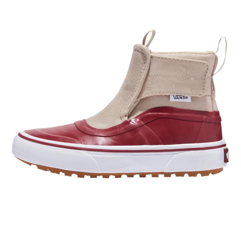 Vans Slip-On Vmte-1 Классические Простые Удобные Универсальные Водонепроницаемые Теплые Ботинки Средней Высоты Детские ботинки Красные VN0A5HZ6BH31 34