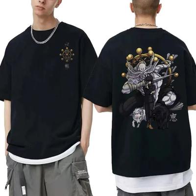 Anime Jujutsu Kaisen Fushiguro Megumi Print T Shirts Unisex Unisexga Harajuku Oversized Short Sleeve T-shirt Vintage Street Unisex Tee