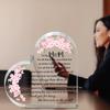 1pc Modern Acrylic Mother'S Day Gift for Mom - Heartfelt Keepsake with Floral Design, No Batteries Needed, Perfect for Home Decor or Special Occasions