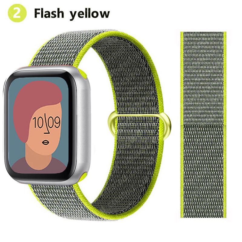 2pcs Straps For Apple Watch Band 44mm 40mm 45mm 46mm 42mm 49mm 41mm Nylon Loop Bracelet iwatch Series 10 9 8 7 6 5 3 se ultra 2