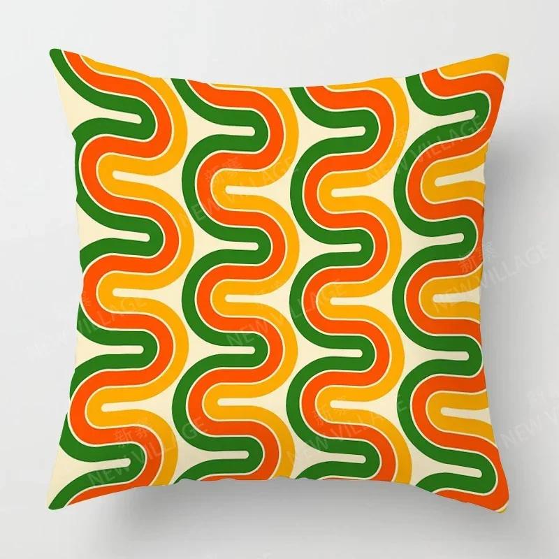 Nordic Fall Home Decor Autumn Throw Pillow Case Sofa Cushion Cover Modern  Geometry