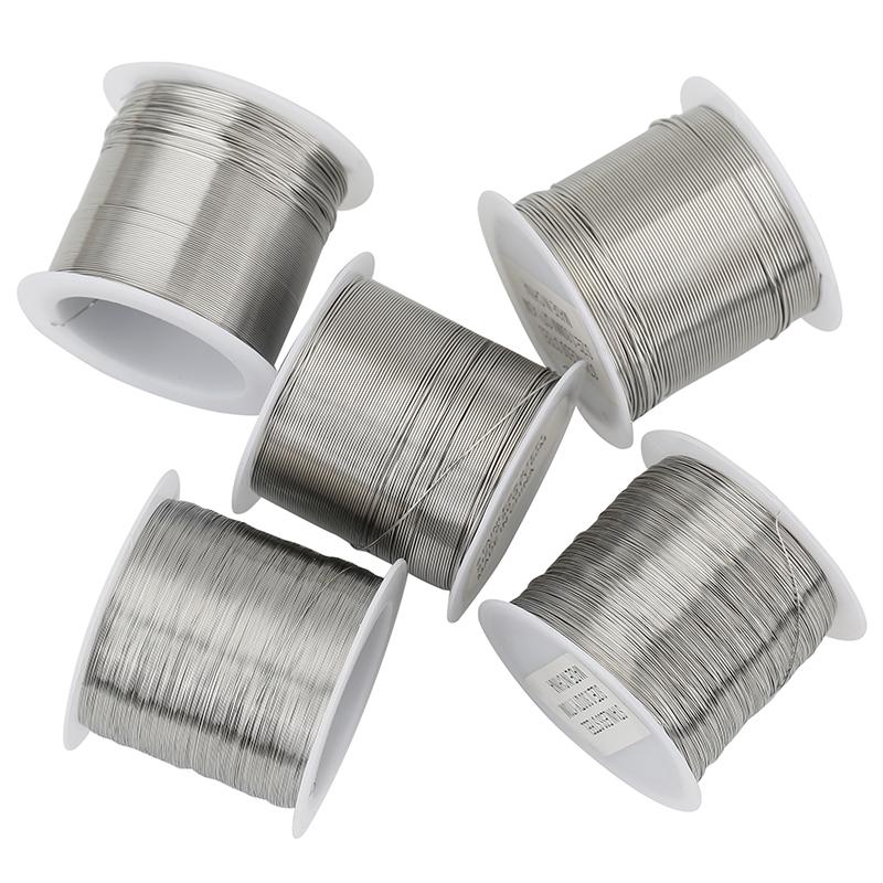 1 Rolle Edelstahl Perlendraht Armband Schnüre 0,2 0,3 0,4 0,5 0,6 mm Starker Halsketten Faden String Für DIY Schmuckherstellung