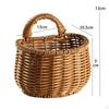 Handcrafted Hanging Storage Baskets for Kitchen Organization and Home Decor