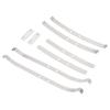 A60durable-Stainless Steel Upgrade Rear Axle Fixed Spring Plate Kit For 1/12 MN82 LC79 RC Car Parts