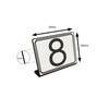 Mehrondo Table Number Plates (20 pieces) - Numbers 1-20 | Size: 74x52mm | Made in Japan