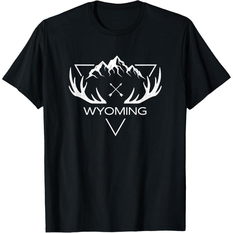 

Wyoming _ Wyoming Deer Elk Gift _ Wyoming T-Shirt XXXXXL чорний
