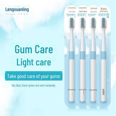Cloud Feel Soft Bristle Toothbrush for Gum Protection - Adult & Sensitive Interdental Brush, Family Pack