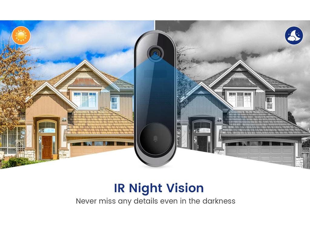 Low-Power WiFi Visual Doorbell Camera with Smart Voice Intercom and Mobile Monitoring