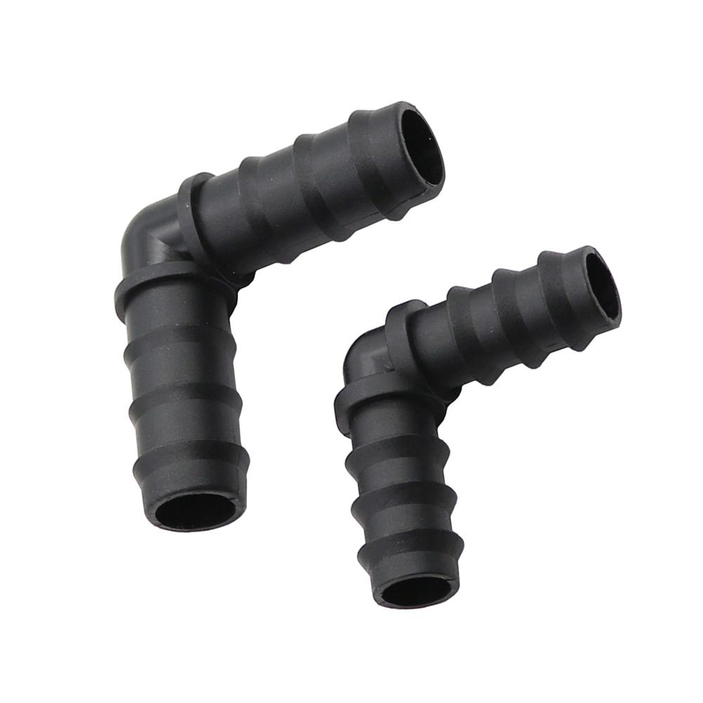 10 Pezzi DN16 DN20 Gomiti Barbati Connettori Acqua Giardino Angolo 90 Gradi Giunti Curvi per Raccordi Tubo