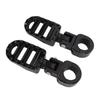 1 Pair Motorcycle Foot Peg Aluminum Alloy Enhanced Comfort Adjustable Angle Foot Peg Footrest for Motorbike with 1in