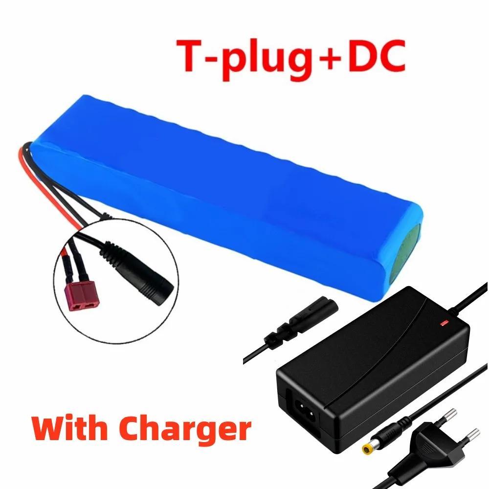 48V 13S2P 18650 Powerful Battery Pack, 10Ah Large Capacity Lithium Battery, Rechargeable Li-ion Battery Pack, with 54.6v Charger