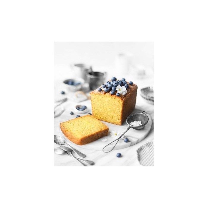 Moule à gâteau - patisse - 25 x 11 x 7 cm - acier anthracite - antiadhésif - non compatible lave-vaisselle