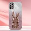 For Samsung Galaxy A72 4G/A72 5G Cell Phone Case Stylish Cartoon Rabbit Pull-out Kickstand Cover
