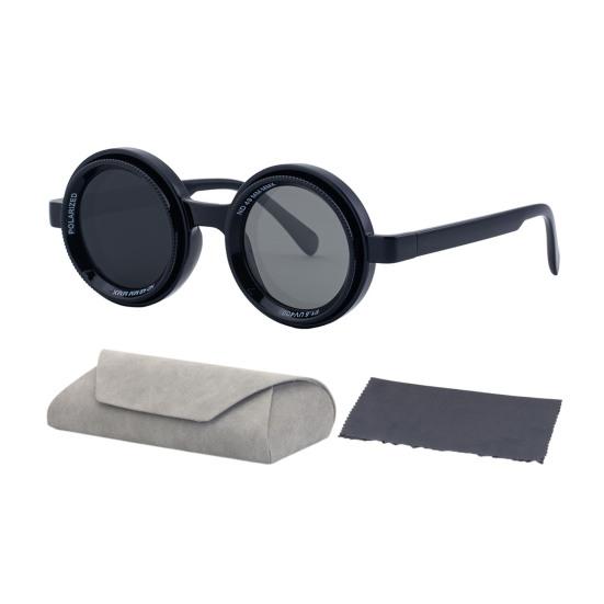 

Солнцезащитные очки с регулируемой тонировкой, ретро, круглые, поляризационные, с линзами с ND-фильтром, мужские, женские, для активного отдыха, пляжные, для вождения, рыбалки, гольфа B