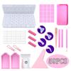 59Pcs Diamond Painting Tools Kit, 5D Diamond Embroidery Accessories Set with Storage Box, Trays, Pens, Correction Tool, DIY Diamond Art Supplies