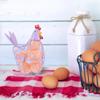 Iron Wire Easter Eggs Storage Containers Farmhouse Style Egg Holder Hen Shape Egg Baskets  Fruit