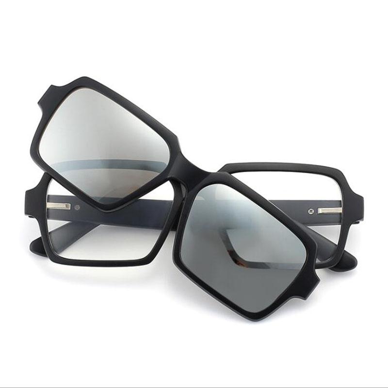 

2336 Magnet Clip Rectangle Myopia Glasses 0 -0.5 -1.0 -2.0 To -6.0 Hyperopia Sunglasses +0.5 +1.0 +2.0 To +6 0