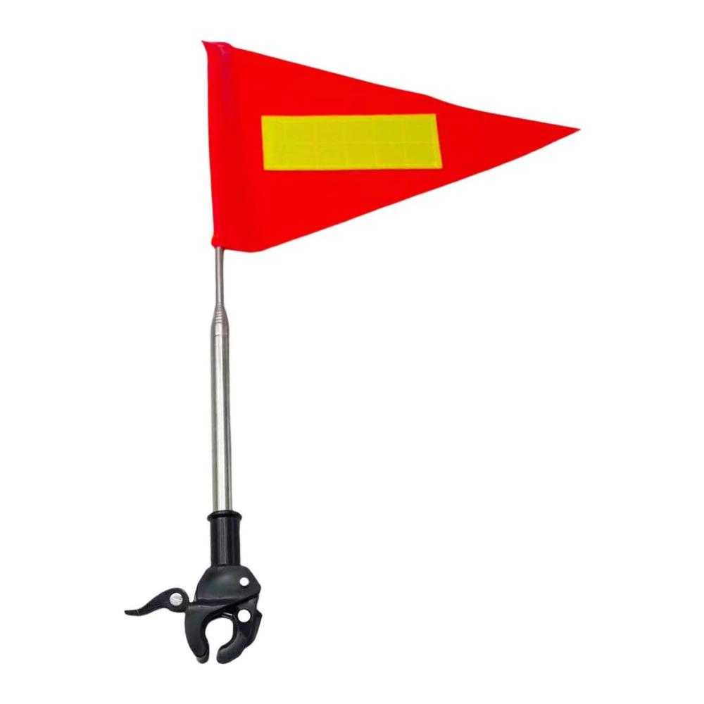 Stainless Steel Safety Warning Flag Telescopic Flagpole Golf Cart Flag Bicycle Flag Flag set