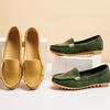 Autumn New Shallow Flat Shoes Large Size Comfortable Women's Casual Shoes for One Foot Breathable and Durable Single Shoes