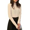 Popular solid color shirt semi-turtleneck women's autumn and winter knitted sweater 2025 new sweater with inner clothes