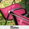 Metal Garden Chairs for Terrace, Balcony, Garden, Set, Pink, Strong X4