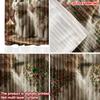 Set Of 2 Royal Cat Curtains White Cats Gemstone Collars Gold Pink Floral Background Luxurious Living Room Decor Curtain Polyester Ideal For Great