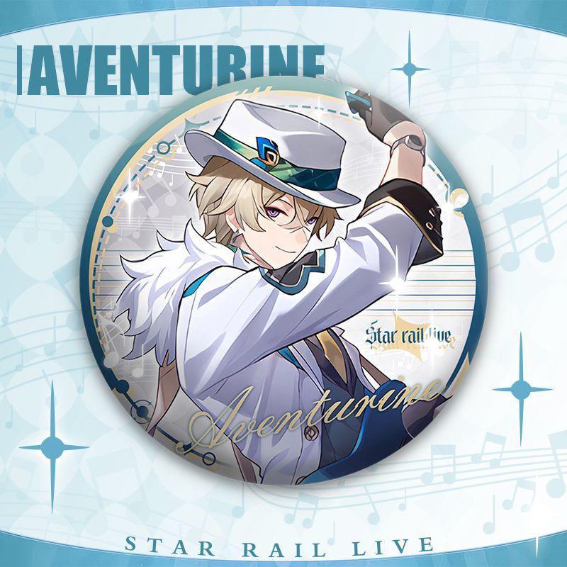 Honkai: Star Rail Concert 58mm Badge - Six Characters, Double Flash Design
