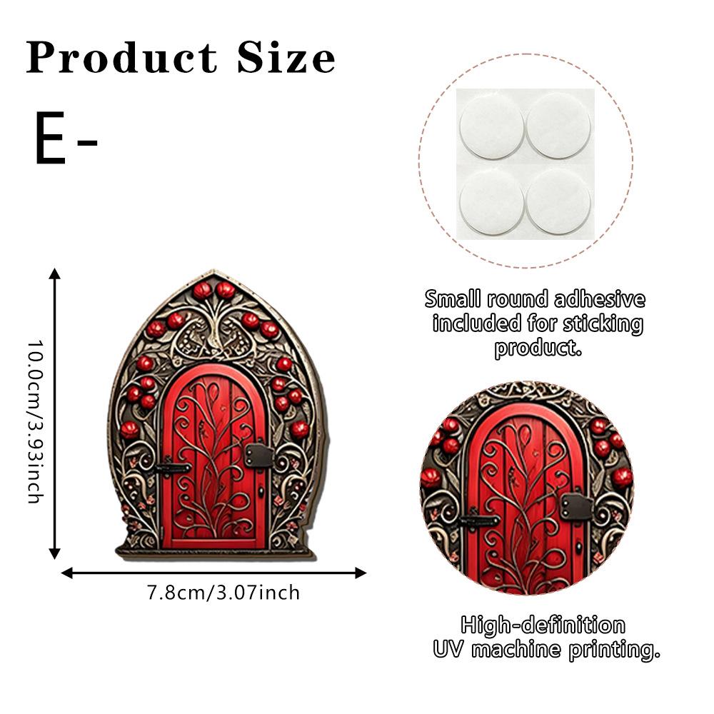 Fairy-tale Cottage Wooden Door, Garden Wall Decorations, Corner Ornaments, Courtyard Landscaping, Miniature Landscape, Atmosphere Effect