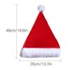 Pack of 5pcs Unisex LED Santa Hat Soft and Comfortable Pom Hats Headgears for Christmas Celebrations and Photo Props