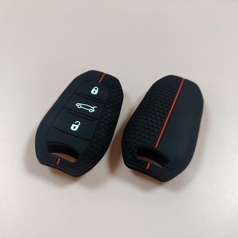 Peugeot Silicone Key Cover for 308, 307, 508, 4008, Snow Dragon DS, Sega C4L