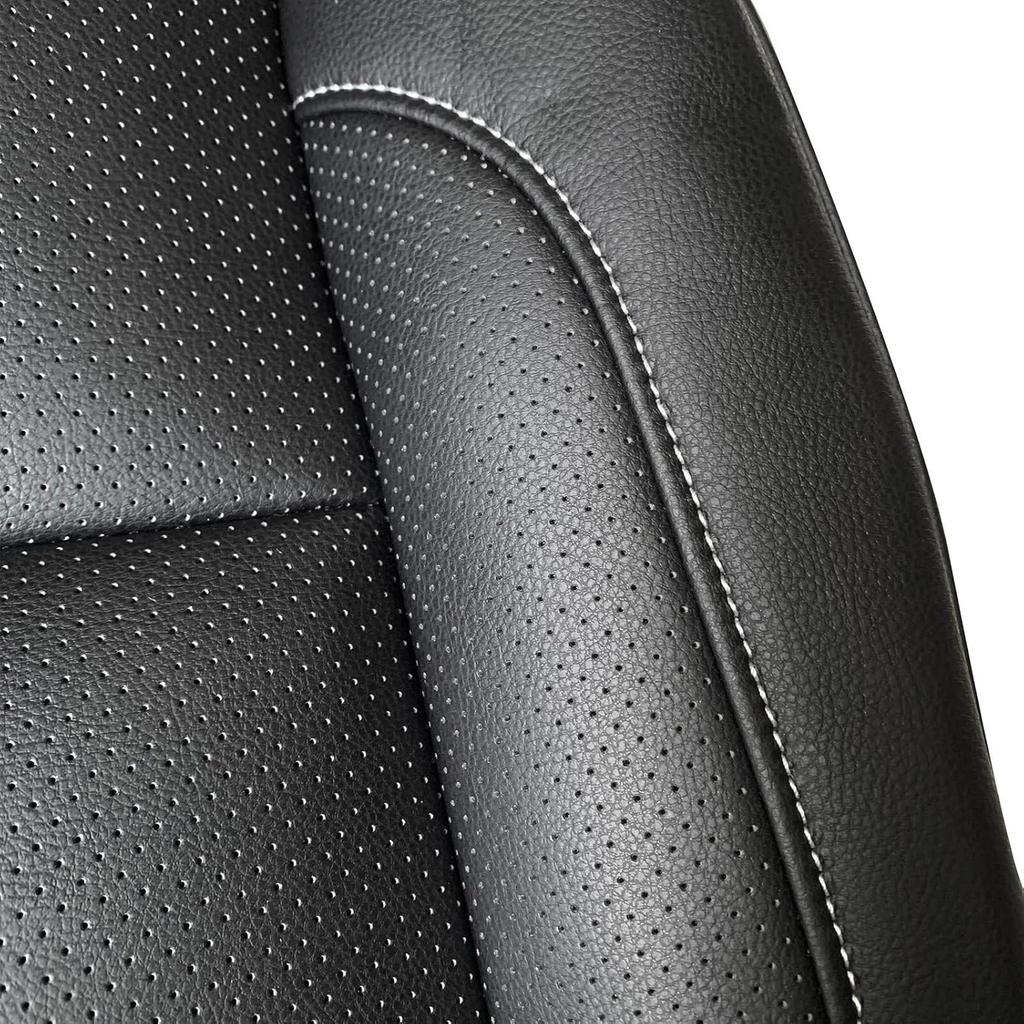 Driver Side Bottom Leather Seat Cover Compatible with Ch-evr*olet Silverado 1500 2500 HD 3500 HD Tahoe Sierra LTZ 2014-2019 Driver Or Passenger Side