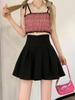 High-waisted Pleated Mini Skirt for Women Slim A-line Skirts Elegant Vintage Female Korean Style Clothing Summer