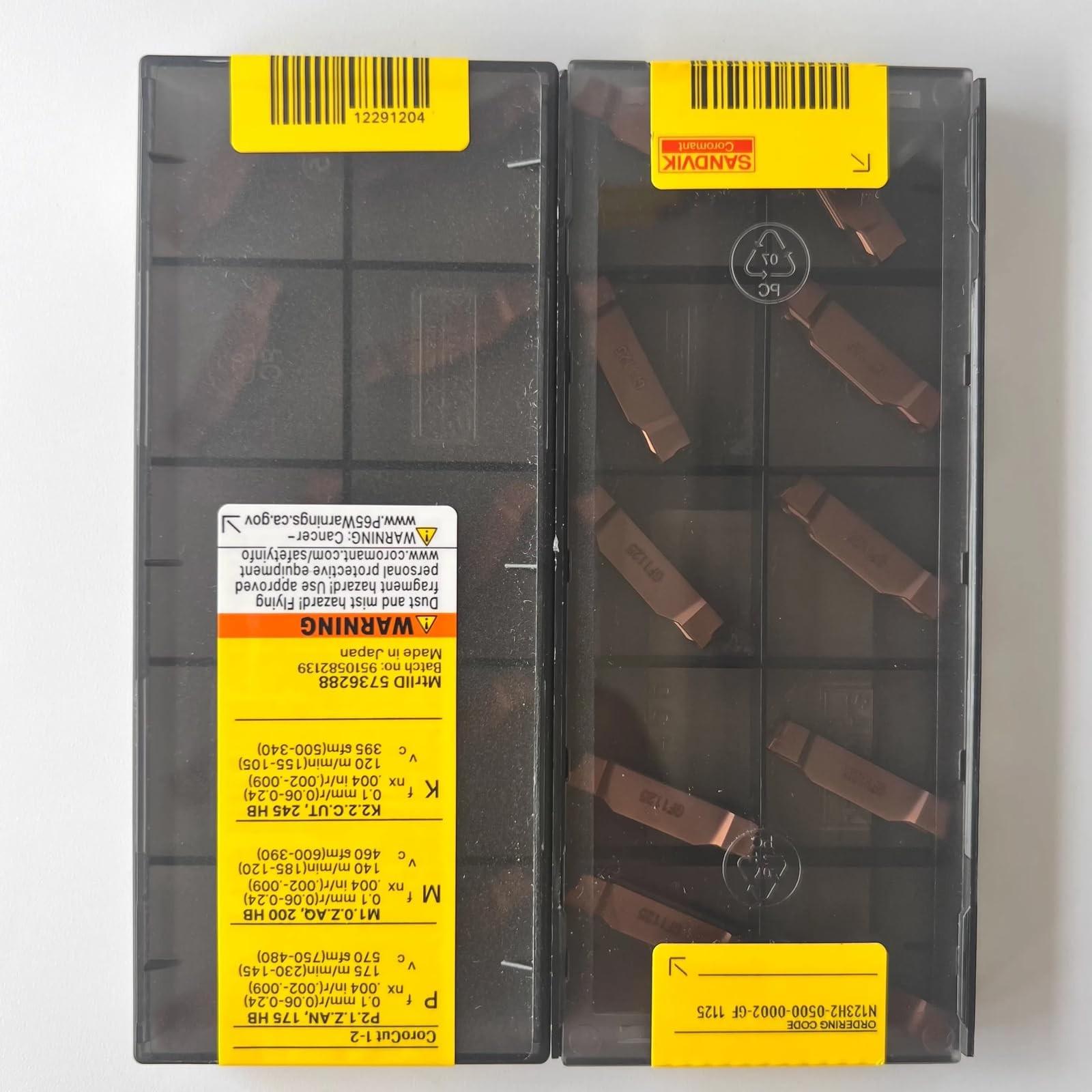 

Original Sandvik / N123H2-0500-0002-GF 1125 CNC lathe carbide blade tool 10 Pcs