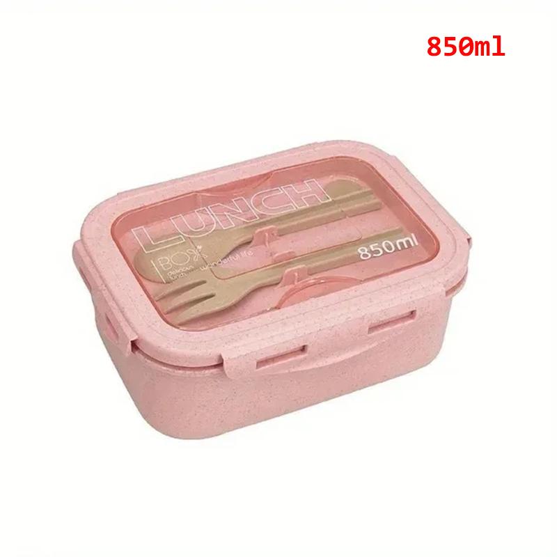 

850/1200ml Bento Box Portable Children s Leakproof Lunch Box Microwave Heating Containers For Adults Men Women With Utensils 2