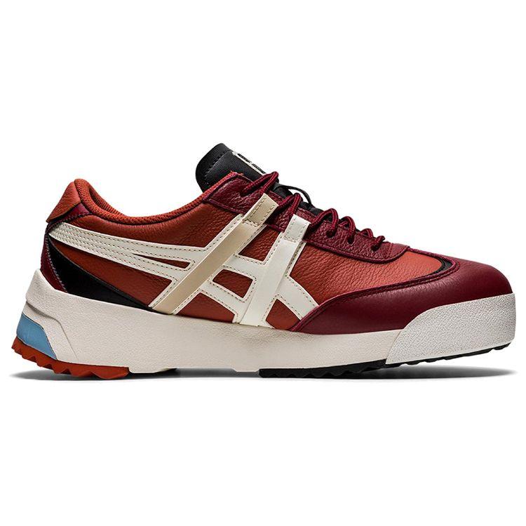 ONITSUKA TIGER Delegation Ex Ex Leichte Atmungsaktive Low-Top Skate Schuhe Unisex Sneaker Burgunderrot 1183A559-600