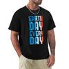 Climate Change Stripes Earth Day Every Day Tshirt Basic Short Sleeve Tshirt For Unisex