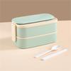 Bento Boxes Double Layer Student Food Storage Container Keep Warm Sealing Boxes 304 Stainless Steel Lunch Box for Office